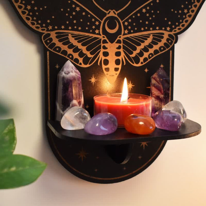 Olivenorma Magical Moth Moon Altar Crystal shelf - image 3