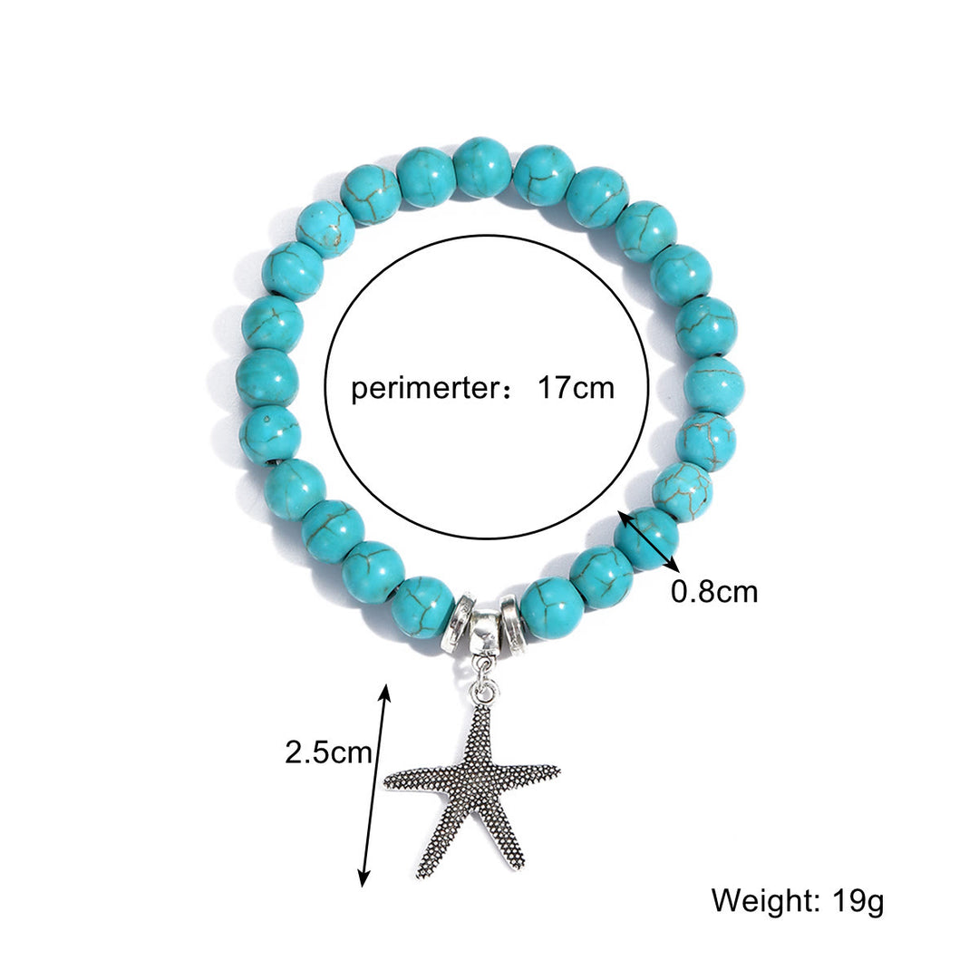 Olivenorma "Eternal Protection" Evil Eye Turquoise Bracelet - Starfish - image 14