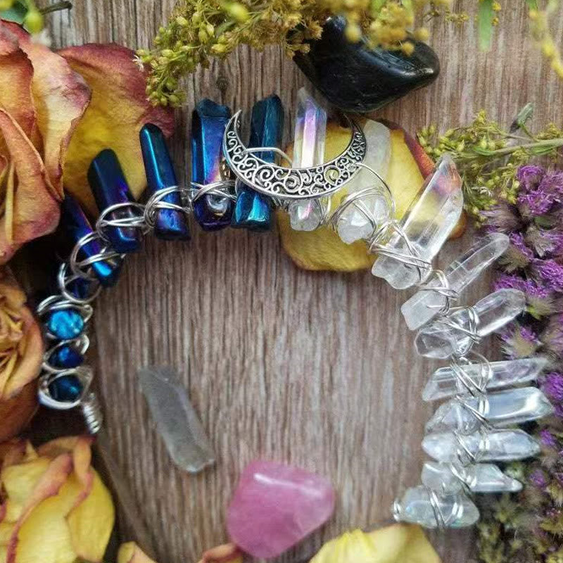 Olivenorma Two Tone Crystal Embellished Crown Headband - image 2