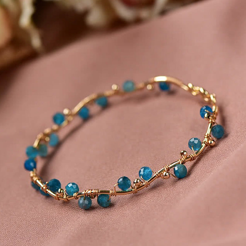 Natural Moroxite Stone Purification Gemstone Bracelet - Moroxite - image 0