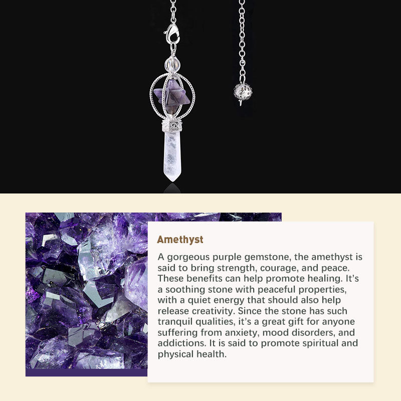 Natural Crystal Stone Pendulum - image 7