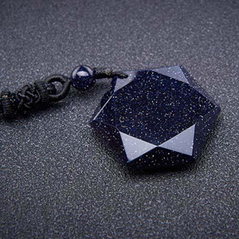 Olivenorma Blue Sandstone Healing Necklace - image 1