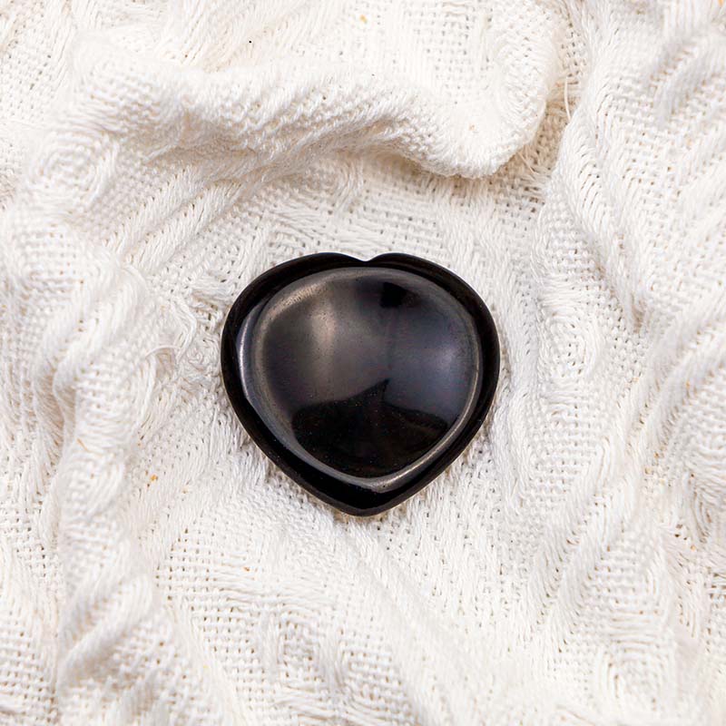 Olivenorma Black Obsidian Heart Worry Stone - image 4