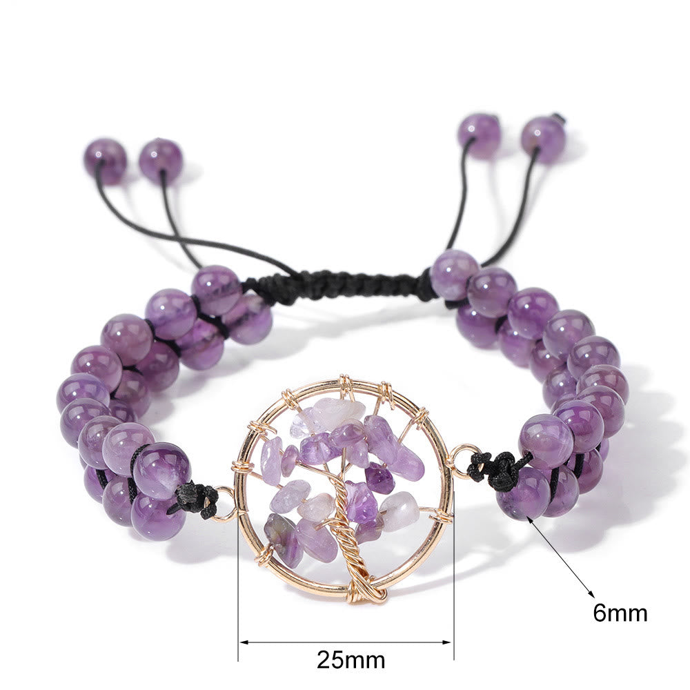 Olivenorma 6mm Beads Double Braided Tree Of Life Bracelet - image 15