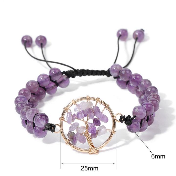 Olivenorma 6mm Beads Double Braided Tree Of Life Bracelet - image 15