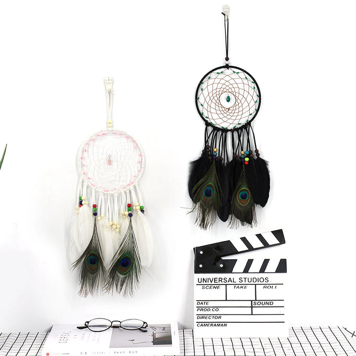 Olivenorma Hand Woven Natural Wooden Beads Feather Dream Catcher - image 10
