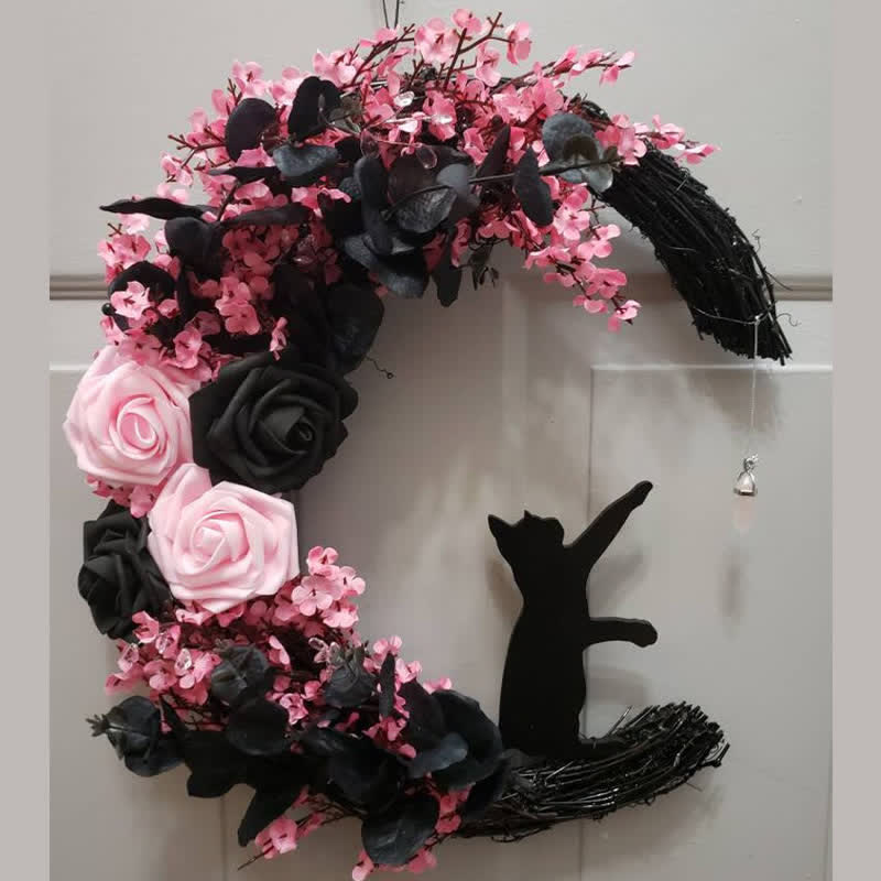 Olivenorma Celestial Lunar Moon And Kitty Wall Decor - Pink - image 8
