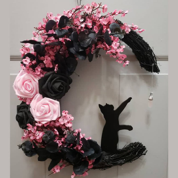 Olivenorma Celestial Lunar Moon And Kitty Wall Decor - Pink - image 8
