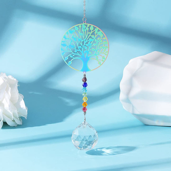 Olivenorma Clear Crystal Hanging Chakra Beads Wind Chime Suncatcher - image 14