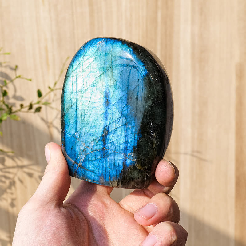 Olivenorma Natural Labradorite Rough Stone Gemstone Decoration - 500-550g - image 9