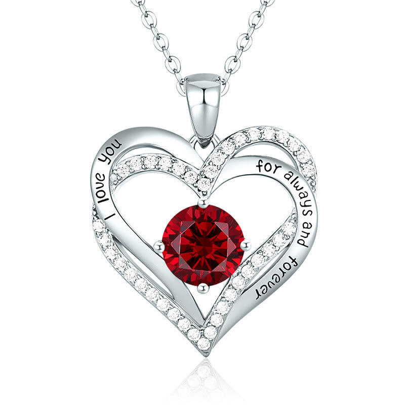 FREE Today: "I Love You Always and Forever" – Forever Love Birthstone Heart Necklace - image 6