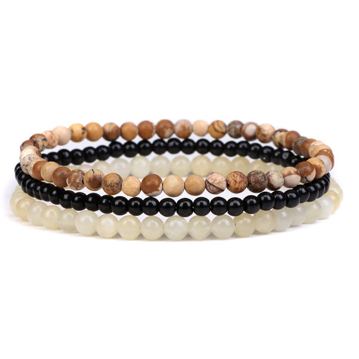 Olivenorma Protection From Negative Energies Picture Jasper Bracelet - Picture Jasper - 8mm - image 0