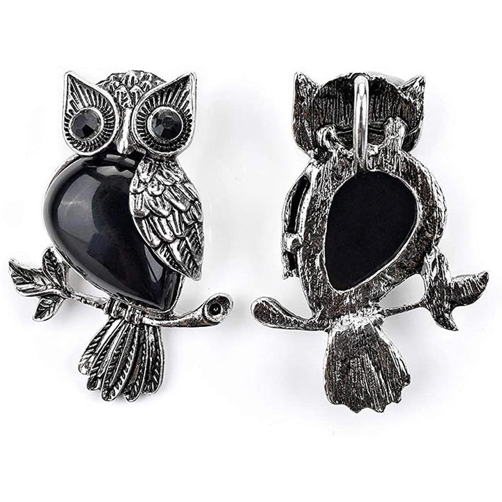 Olivenorma Natural Stone Owl Necklace - image 19
