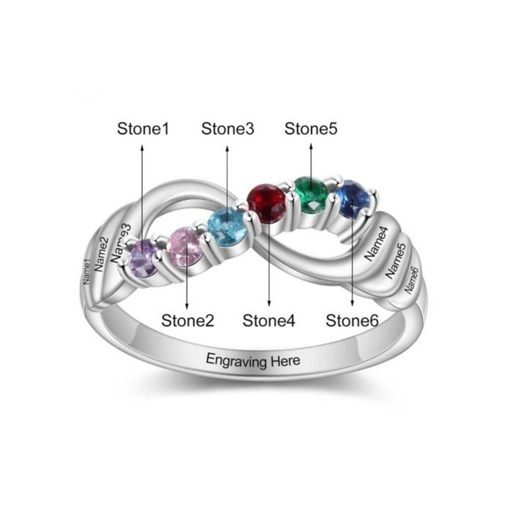 Olivenorma 12 Color Birthstone Lucky Ring - image 3