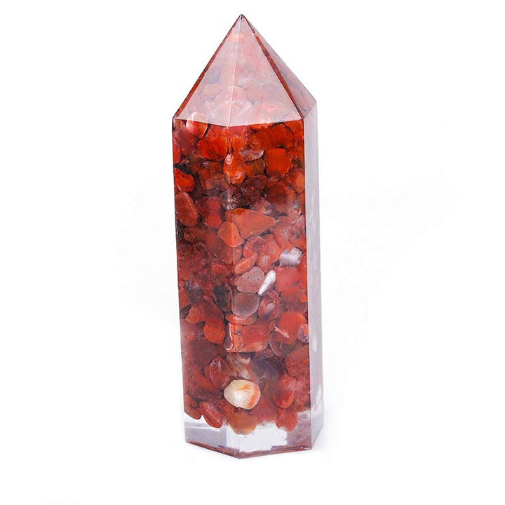 Natural Crystal Chakra Protection Decoration - Red Agate - image 12