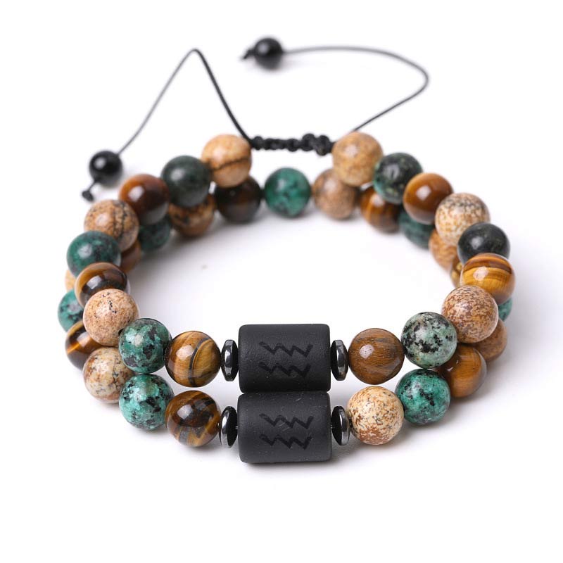 Tiger Eye Picture Jasper Zodiac Bracelet - image 13