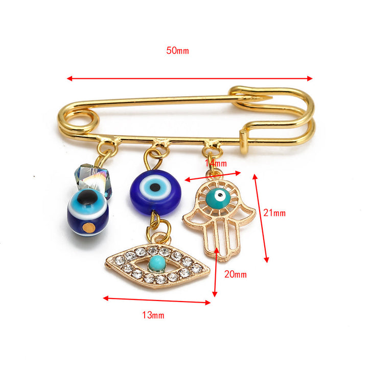 Olivenorma Evil Eye Hamsa Series Brooch - Evil Eye & Hamsa #2 - image 16