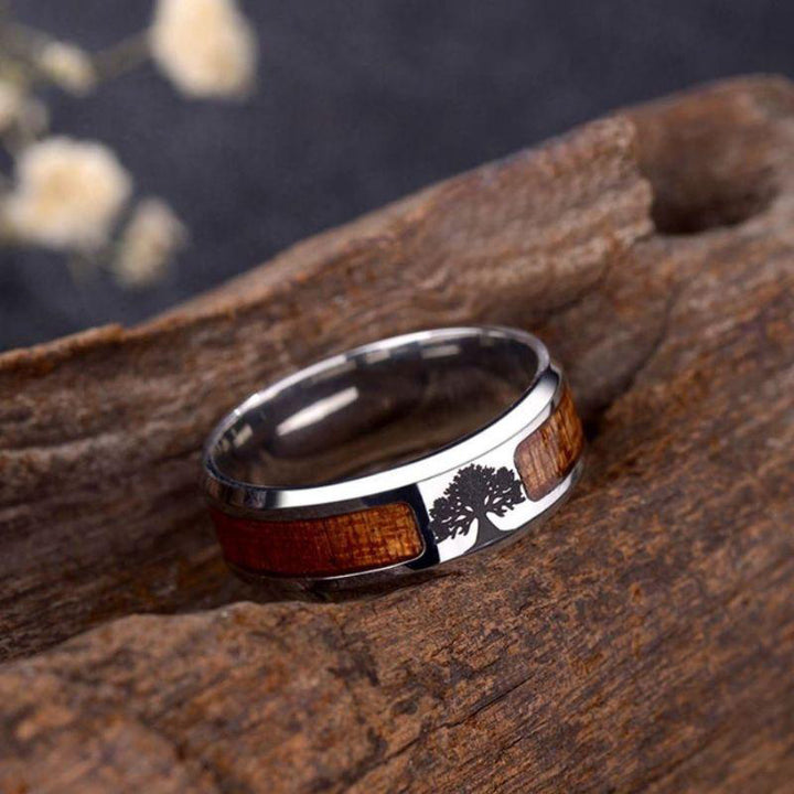 Yggdrasil ring - stainless steel - image 4