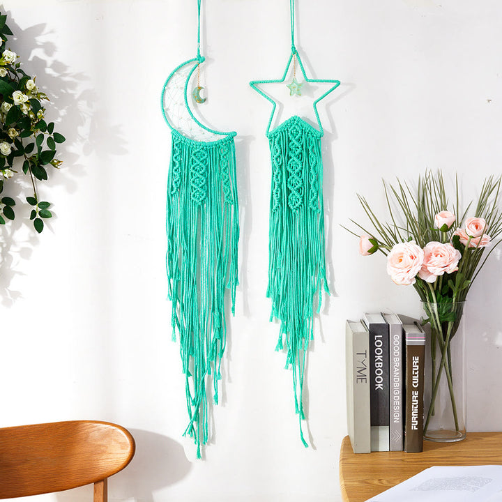 Olivenorma Star Moon Macrame Tassel Dream Catcher - image 20
