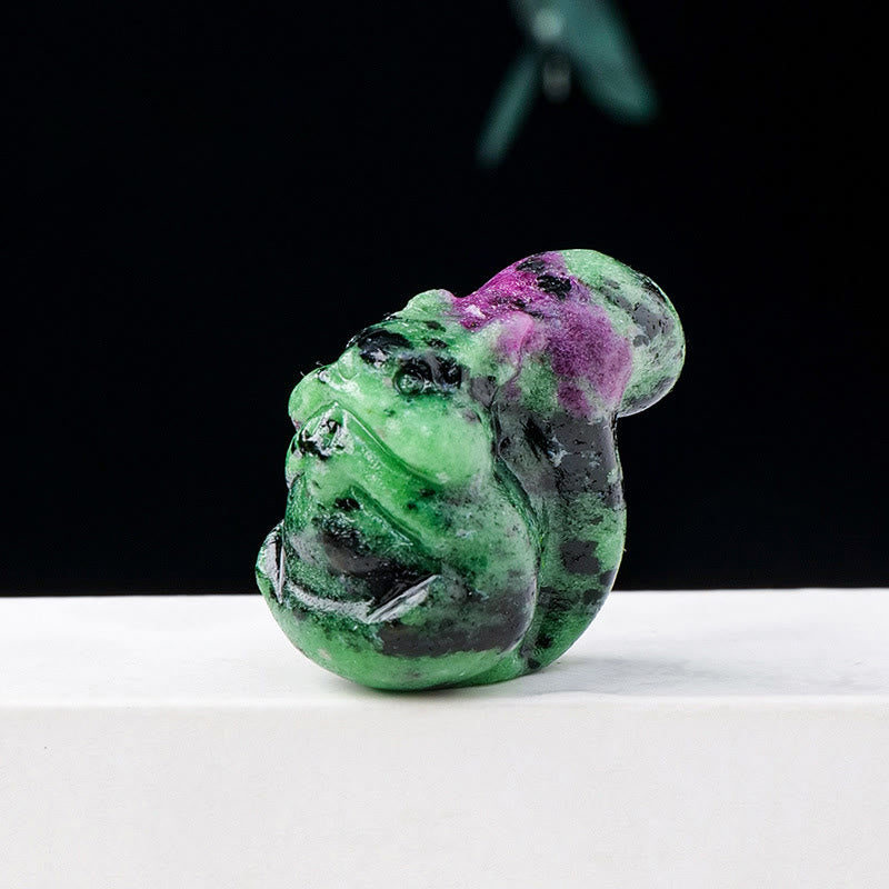 Olivenorma Natural Crystal Squirrel Carving Ornament Gemstone Decoration - image 11