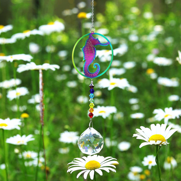 Olivenorma Clear Crystal Hanging Chakra Beads Wind Chime Suncatcher - image 7