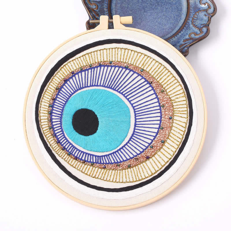 Olivenorma Evil Eye Hand Embroidery Semi Finished Material Decoration - image 8
