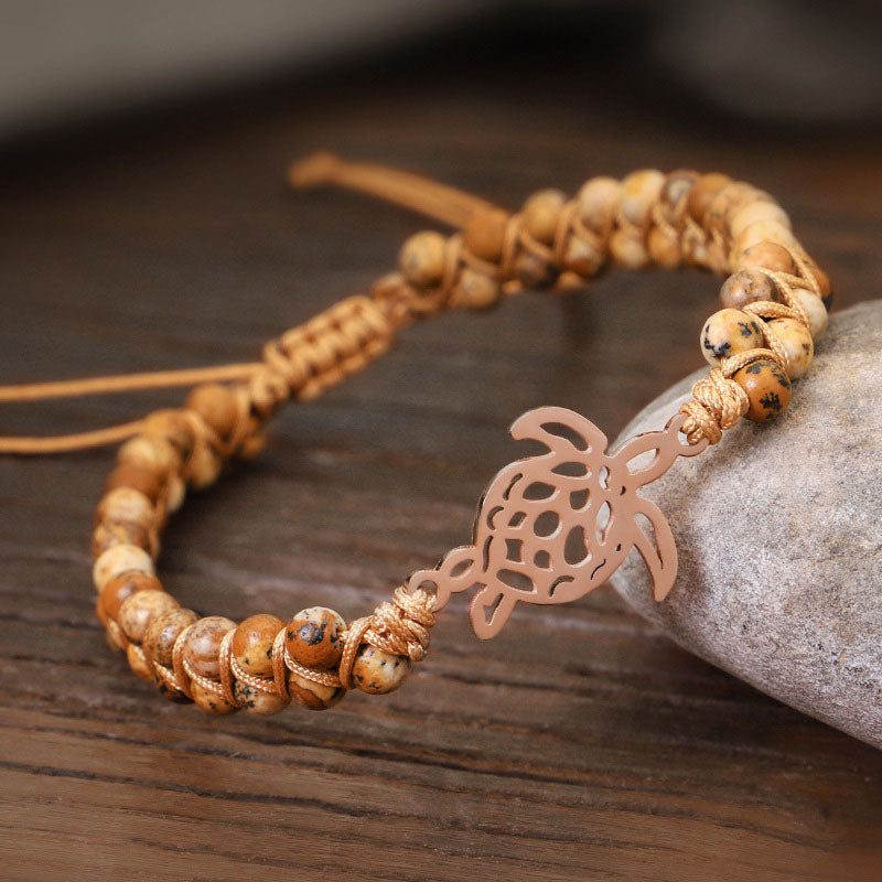 Natural Stone Turtle Bracelet - image 11