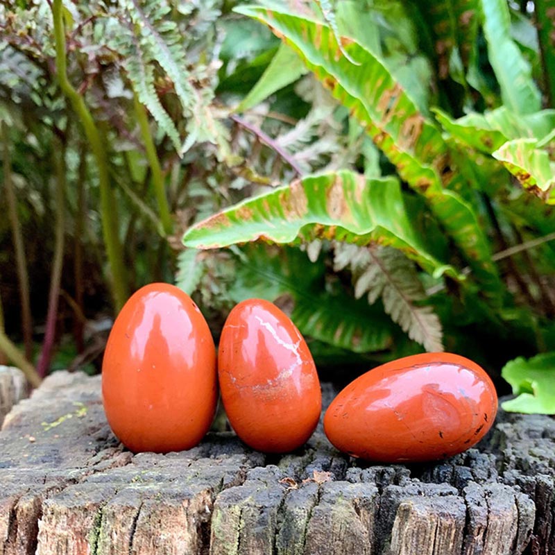 Easter Red Jasper Fire Spirit Crystal Egg - image 1