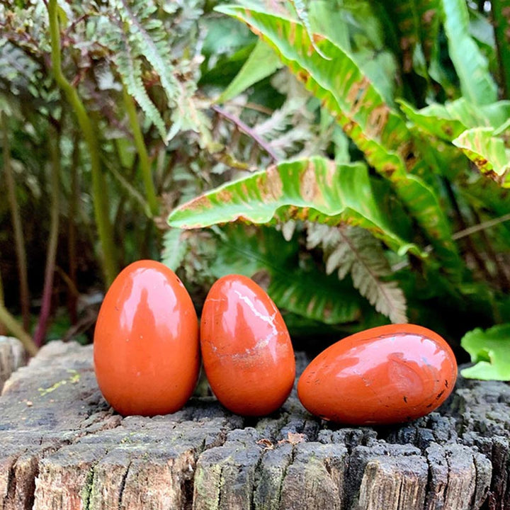 Easter Red Jasper Fire Spirit Crystal Egg - image 1