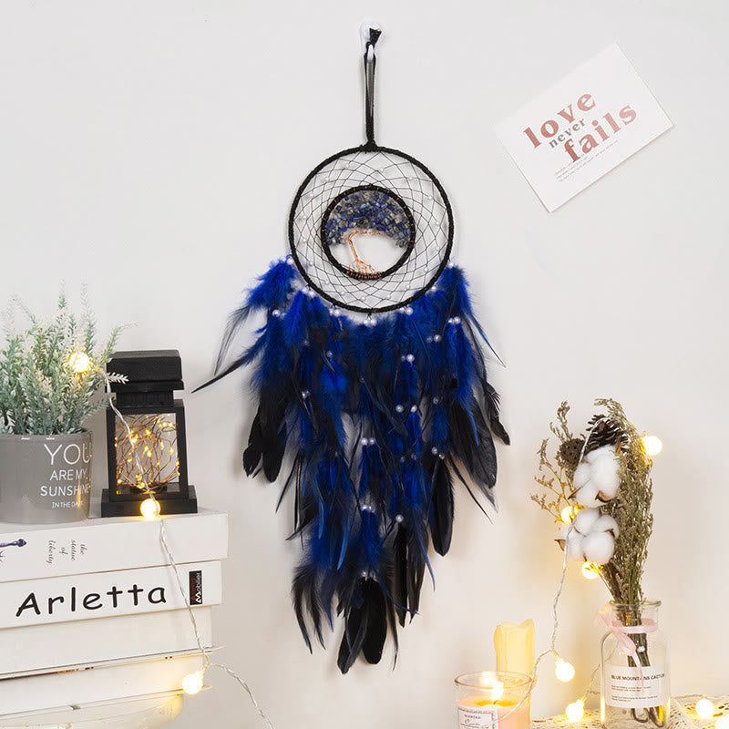 Olivenorma Crystal Tree Of Life Feather Glow Dream Catcher - image 27