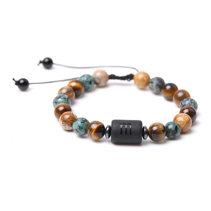 Tiger Eye Picture Jasper Zodiac Bracelet - Scorpio - image 10