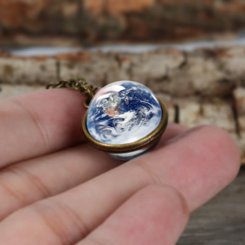 Olivenorma Solar System Universe Star Necklace - Earth - image 4