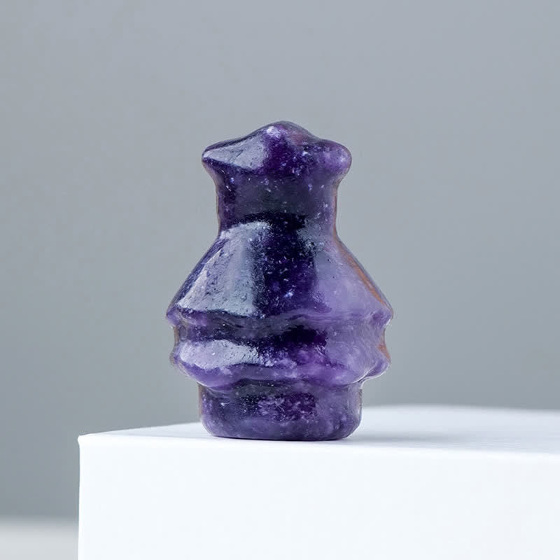 Olivenorma Natural Crystal Christmas Tree Decoration - Amethyst - image 8