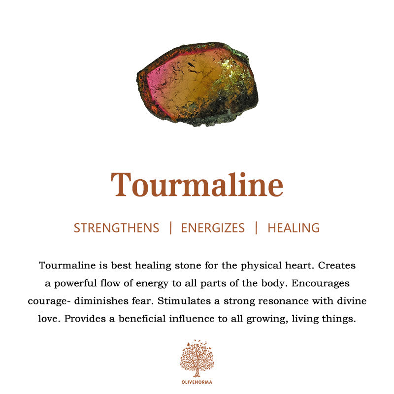 Olivenorma Natural Tourmaline 3cm Beaded Lucky Bracelet - image 8