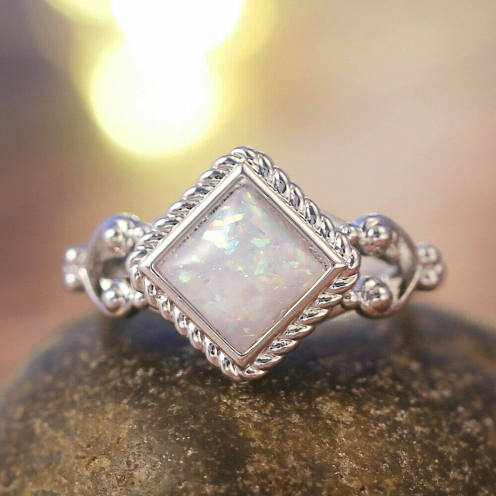 Olivenorma Oval Cut Fire Opal Ring - 11 - image 0