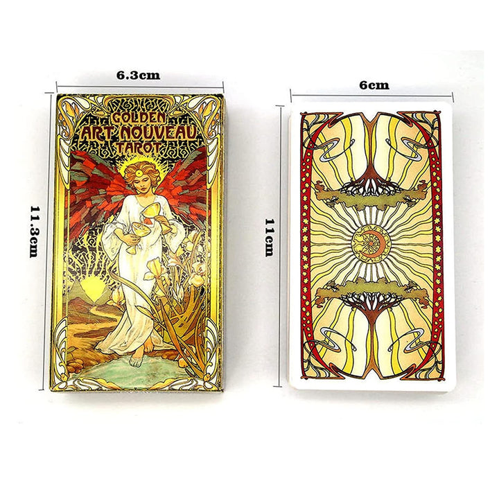Olivenorma Golden Art Nouveau Tarot Deck Cards - image 7