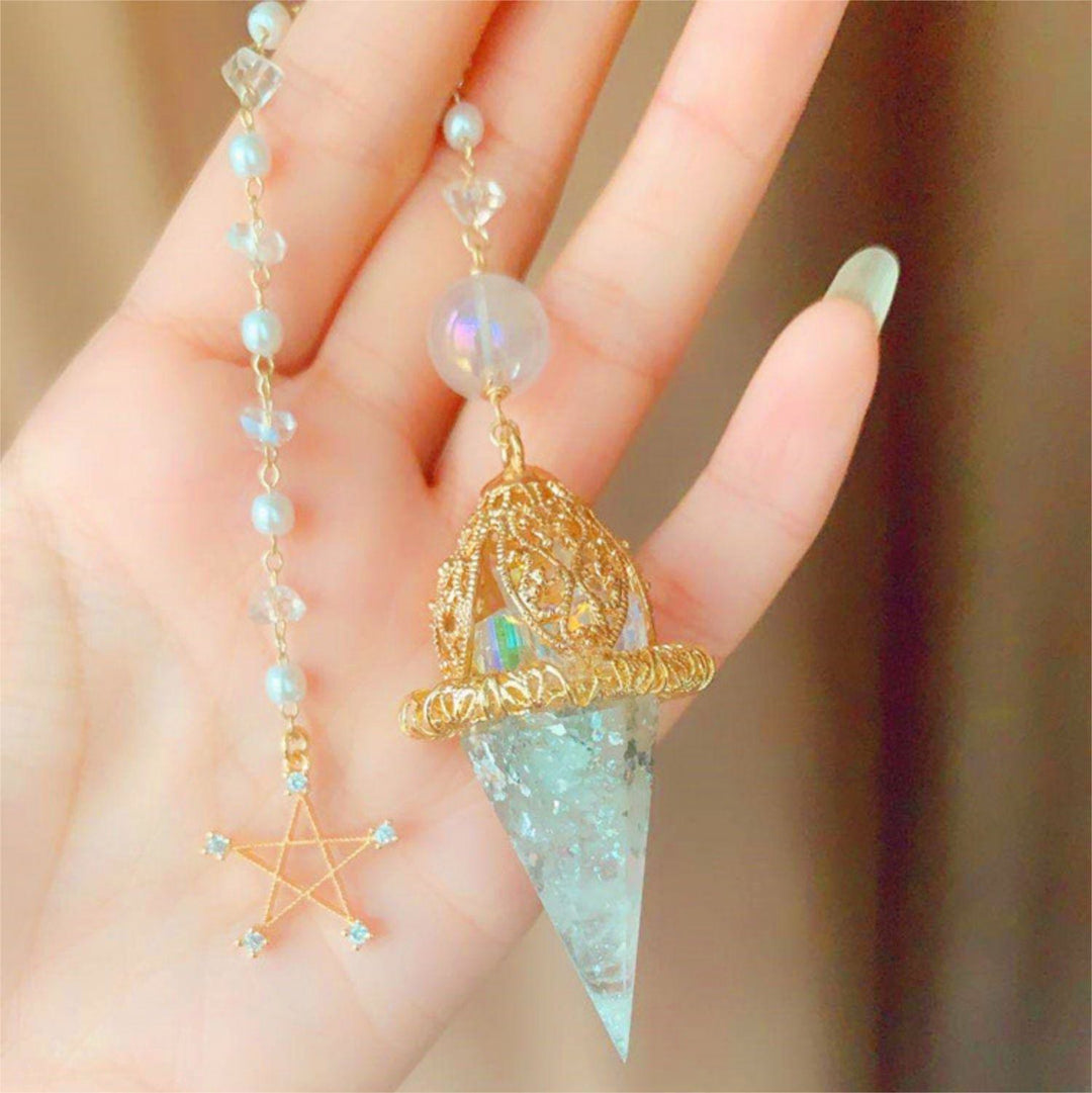 Olivenorma Clear Crystal Star Lucky Pendulum - image 2