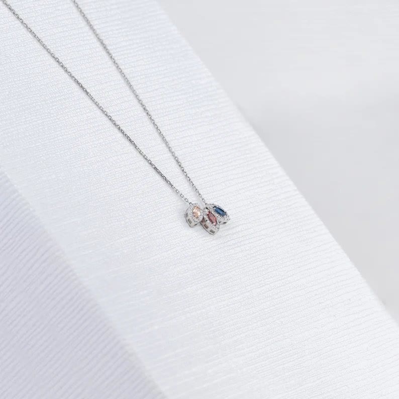 Olivenorma Tears Of Joy 1-8 Teardrop Birthstone Gift Card Necklace - image 17