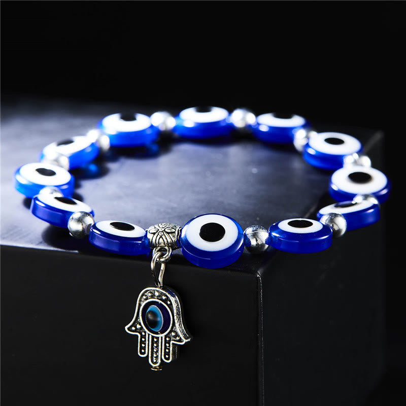 Olivenorma Evil Eye Hamsa Pendant Epoxy Zircon Bracelet - image 29