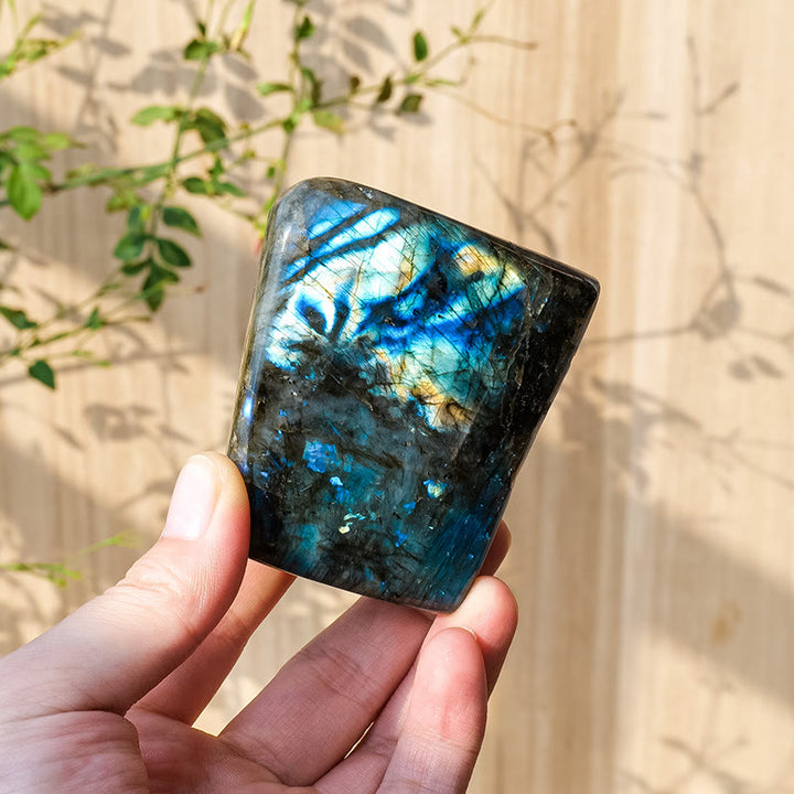 Olivenorma Natural Labradorite Rough Stone Gemstone Decoration - 200-250g - image 3