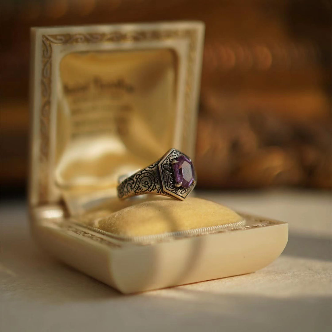 Olivenorma Paisley Amethyst Ring - image 4