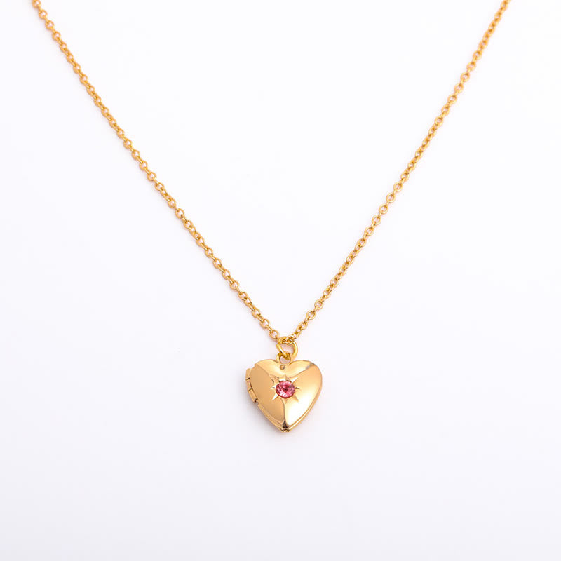Olivenorma "Shine in My Heart"-Birthstone Heart Album Gift Card  Necklace - image 30