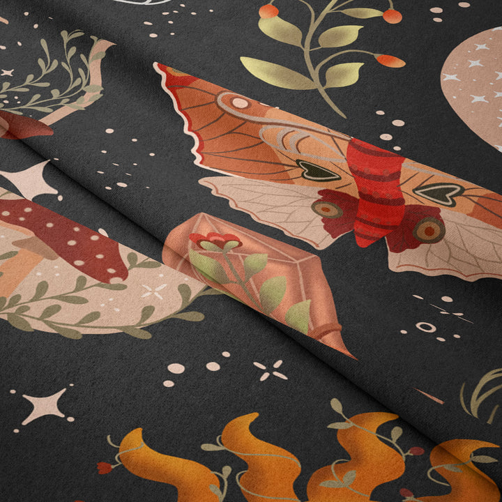 Olivenorma Butterfly Mushroom Sun Pattern Tapestry - image 5