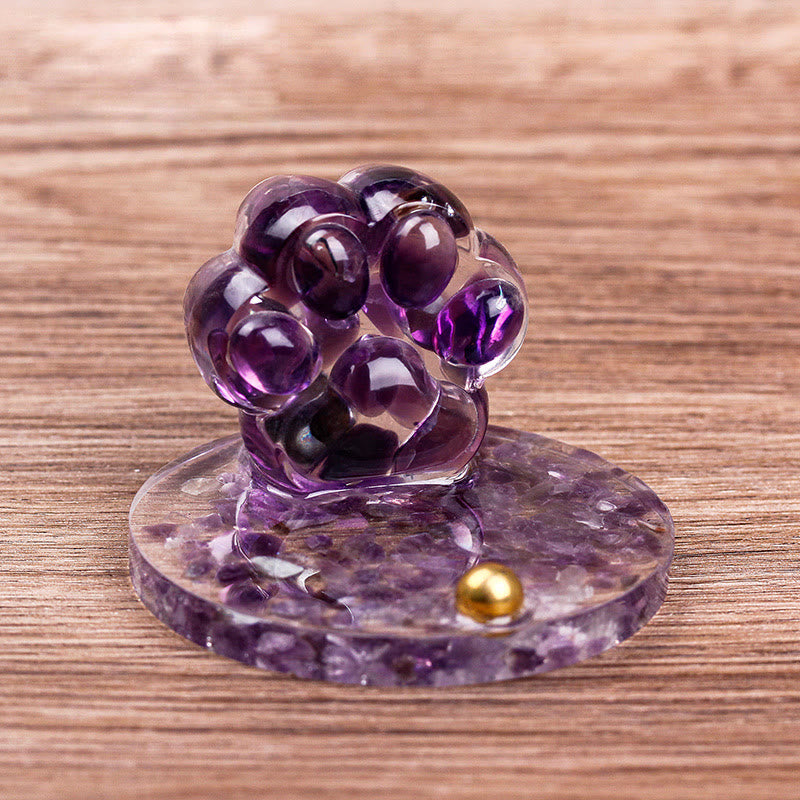 Olivenorma Natural Stone Epoxy Cat Claw Mobile Phone Holder - Amethyst - image 37