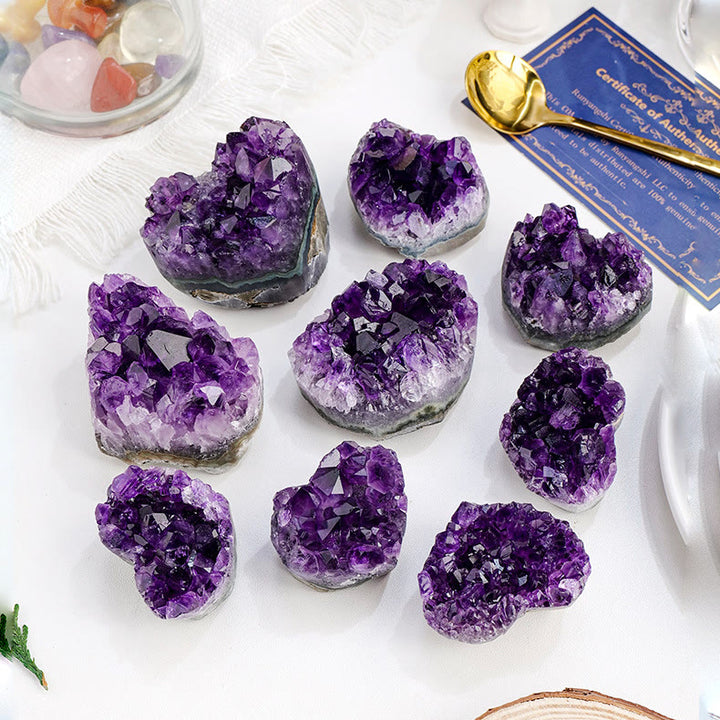 Olivenorma Amethyst Crystal Cluster Natural Stone - image 2