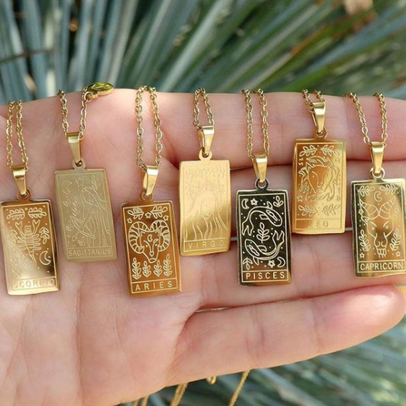 Olivenorma Gold Filled Chain Zodiac Necklace - image 5