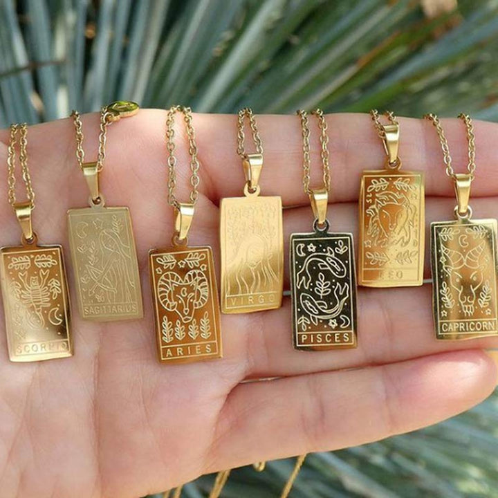 Olivenorma Gold Filled Chain Zodiac Necklace - image 5