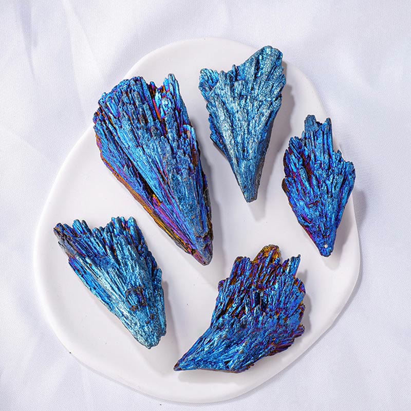 Olivenorma Plating Color Black Tourmaline Peacock Blue Natural Stone - image 3