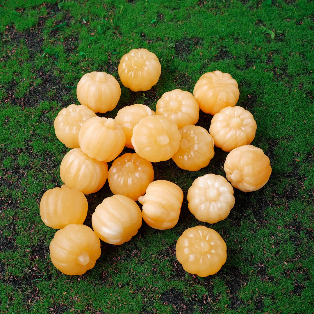 Olivenorma 1PC Yellow Calcite Mini Pumpkin Gemstone Decoration - image 6