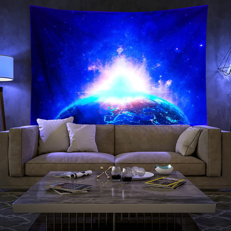 Olivenorma Blacklight UV Reactive Wall Tapestry - Universe #4 - Flannel - 180*230cm - image 17